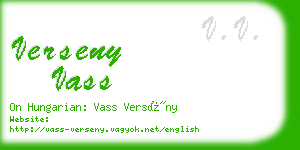 verseny vass business card